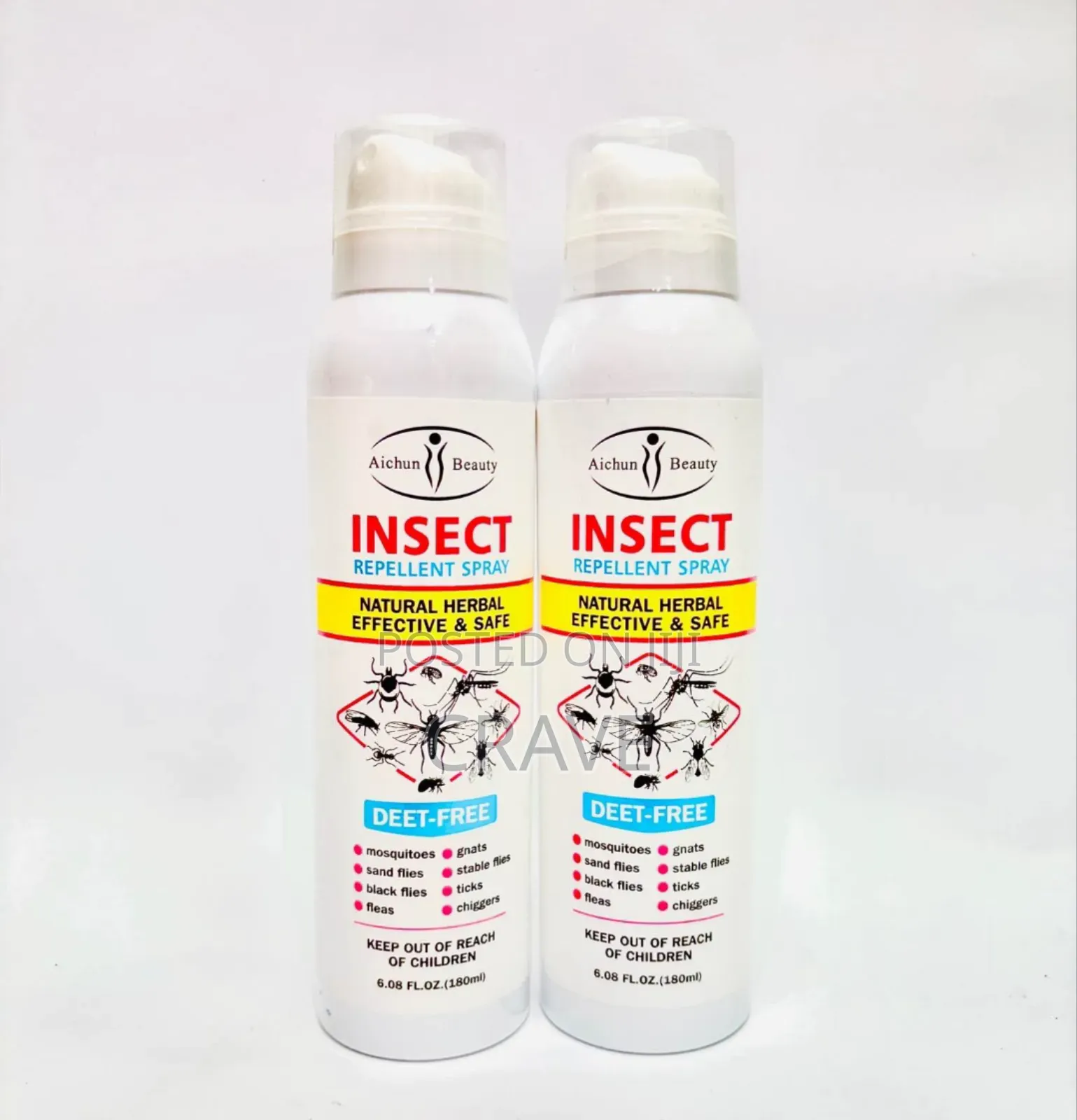 Odourless Natural Herbal Insect Repellent Spray.