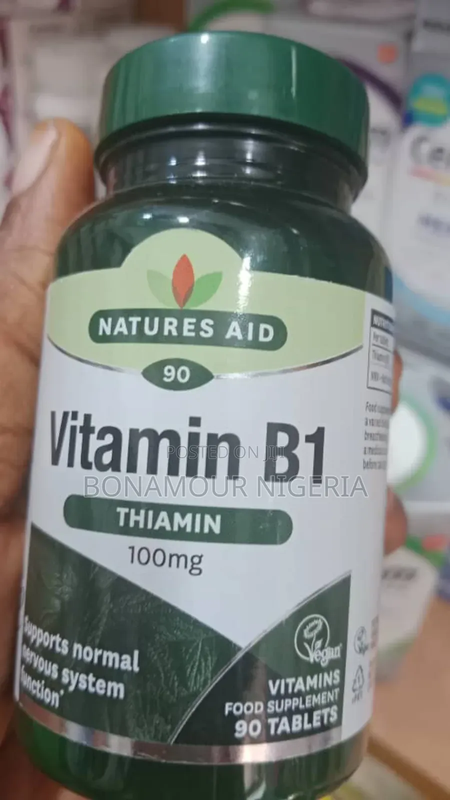 Natures Aid Vitamin B1 100mg X90 Tabs