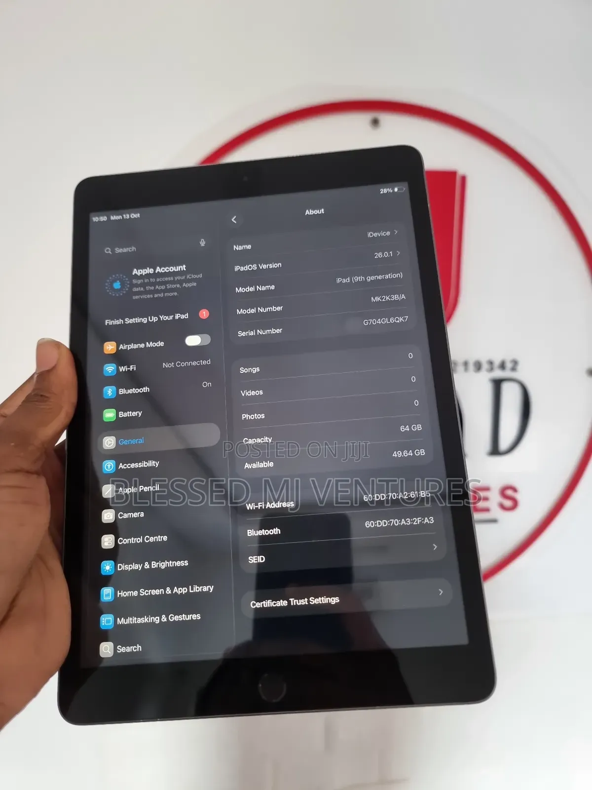 Apple iPad 10.2 (2021) 64 GB Black