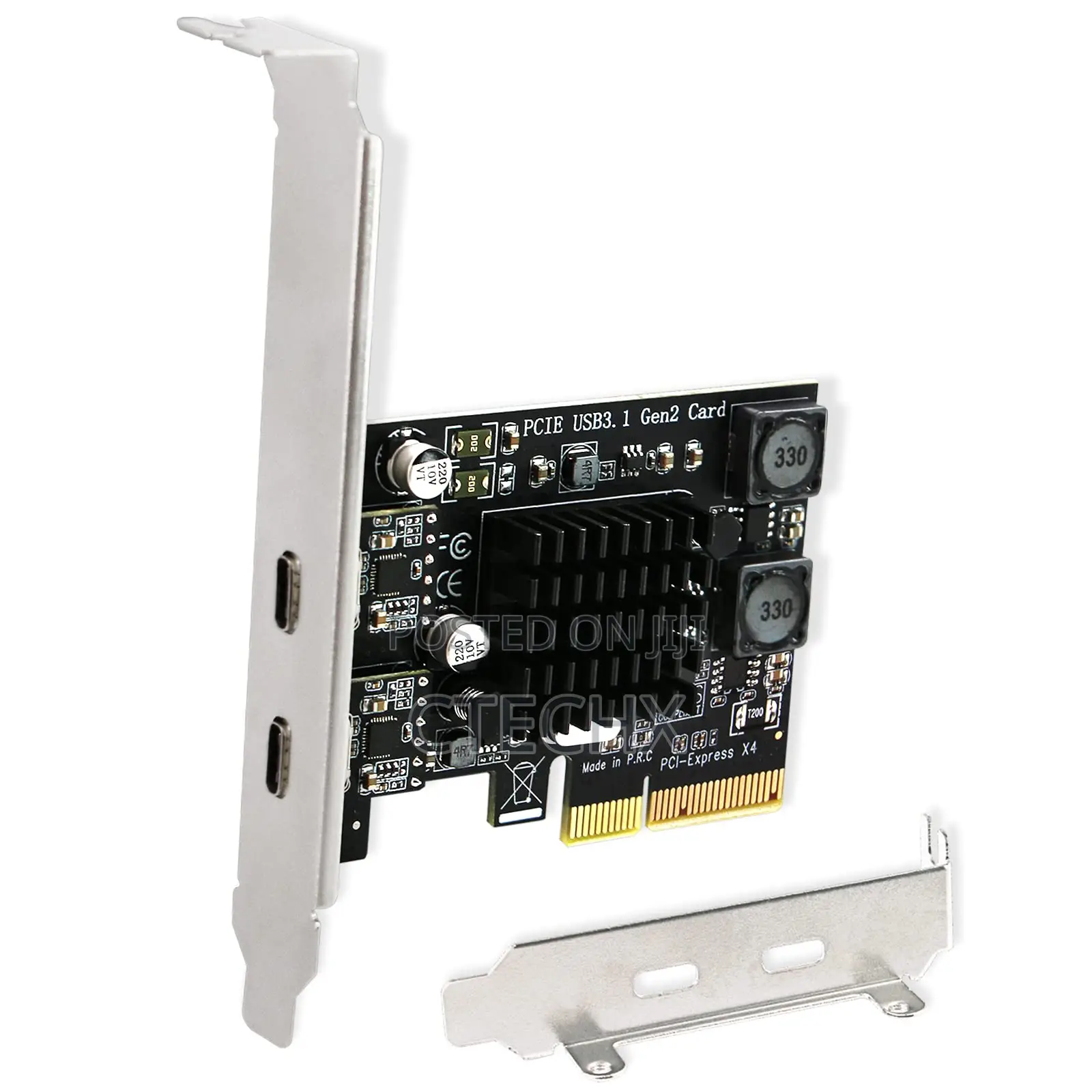 Usb C Pcle Expansion Card 2 Ports (2 X Type C), 10gpbs