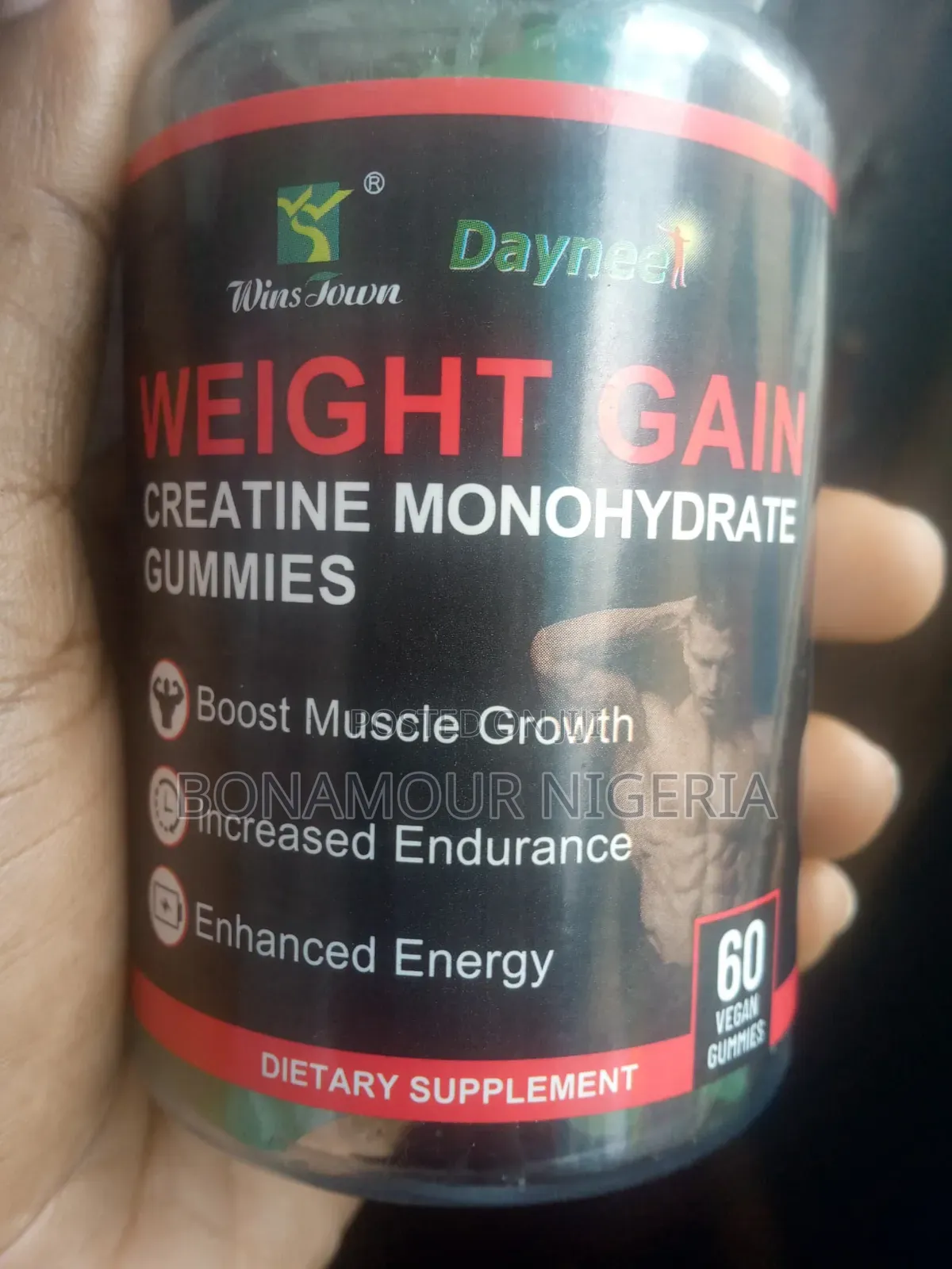 Winstown Weight Gain Creatine Monohydrate Gummies X60