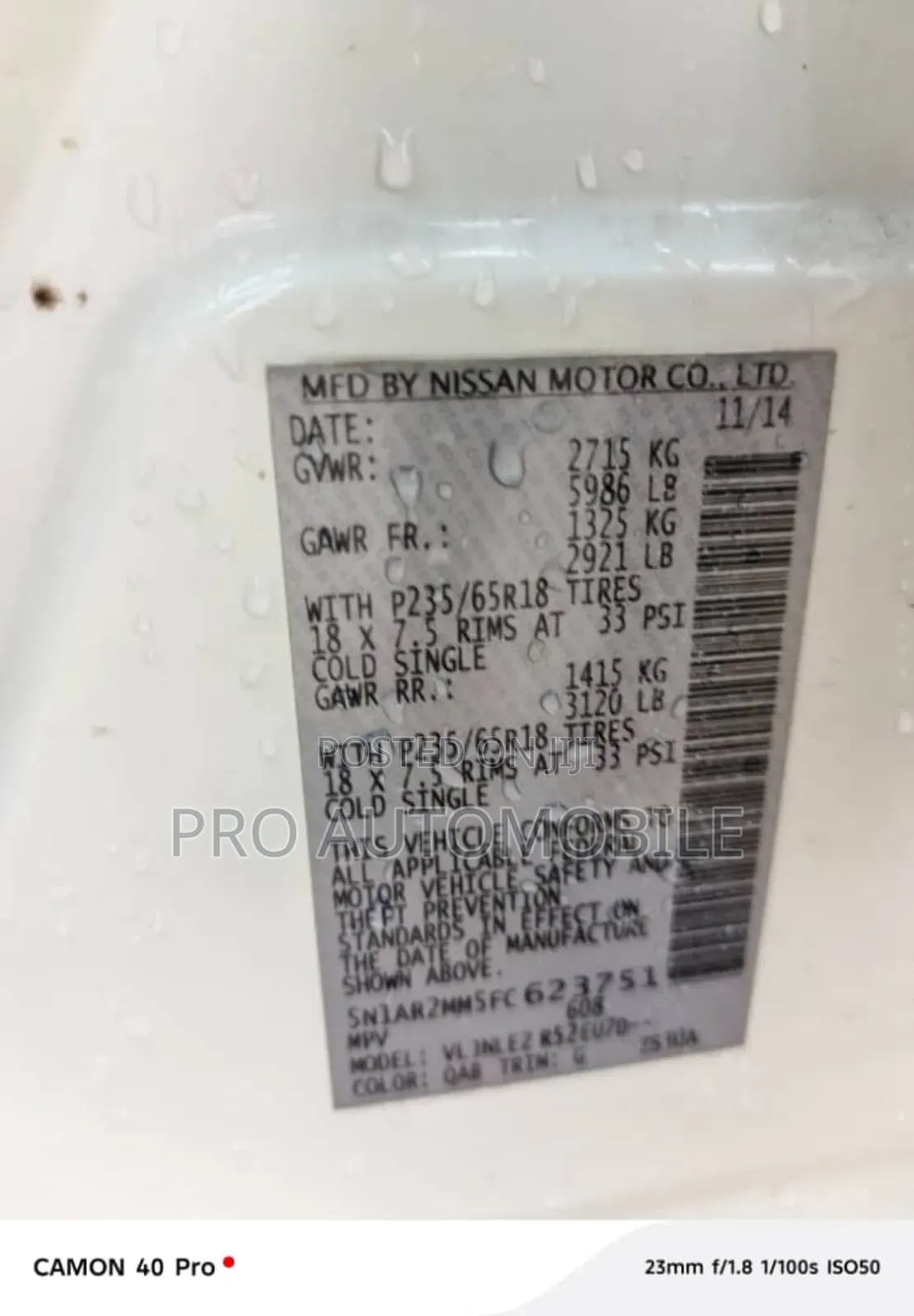Nissan Pathfinder 2015 White