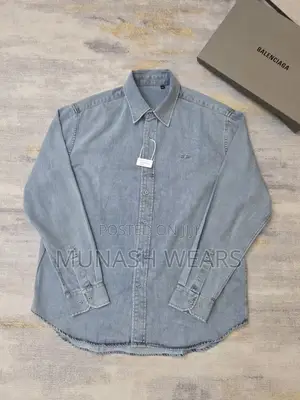 Luxury Balenciaga Jean Shirt With Classic Style