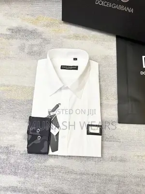 Luxury D&G Shirt For Men With Crest . S-5xl