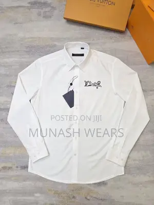 Luxury Louis Vuitton Shirt With Crested Stone S-5xl