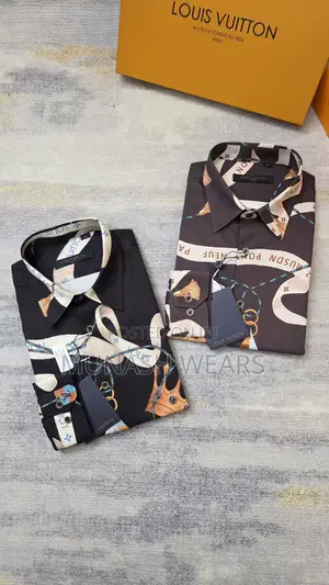 Royal Louis Vuitton Shirt , Brown And Black S-5xl