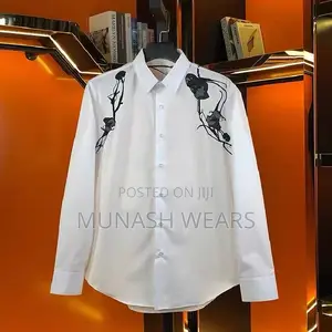 Alexander Macqueen Shirt , Black Flower Design S-5xl