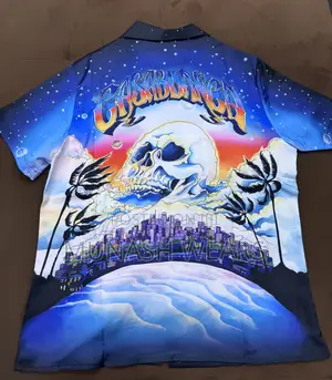 Luxury Casablanca Shirt And Short Blue Sk