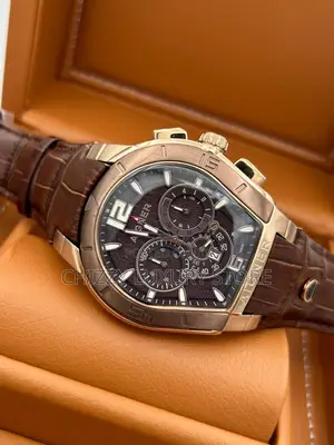 Aigner Quality Luxury Men Genuine Leather Wristwatch