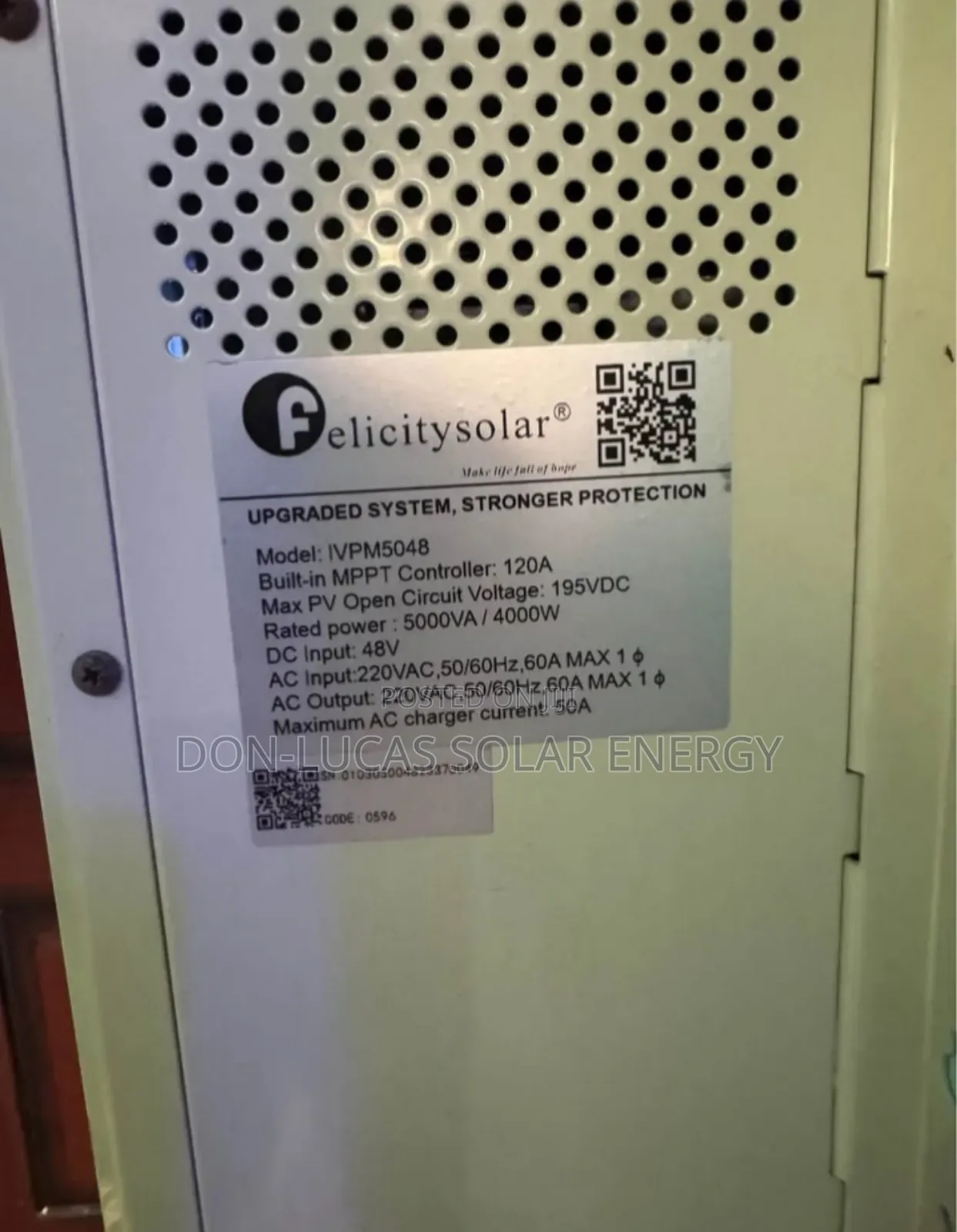 Felicity Inverter 5kva 48v Ivpm