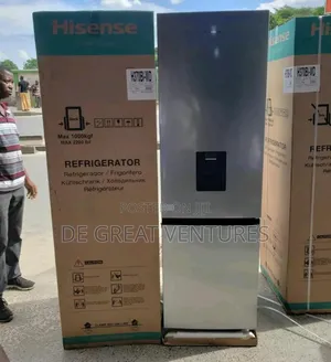 Brand New Hisense Half-Half Refrigerator√245l√Dispenser√Silver Colour√