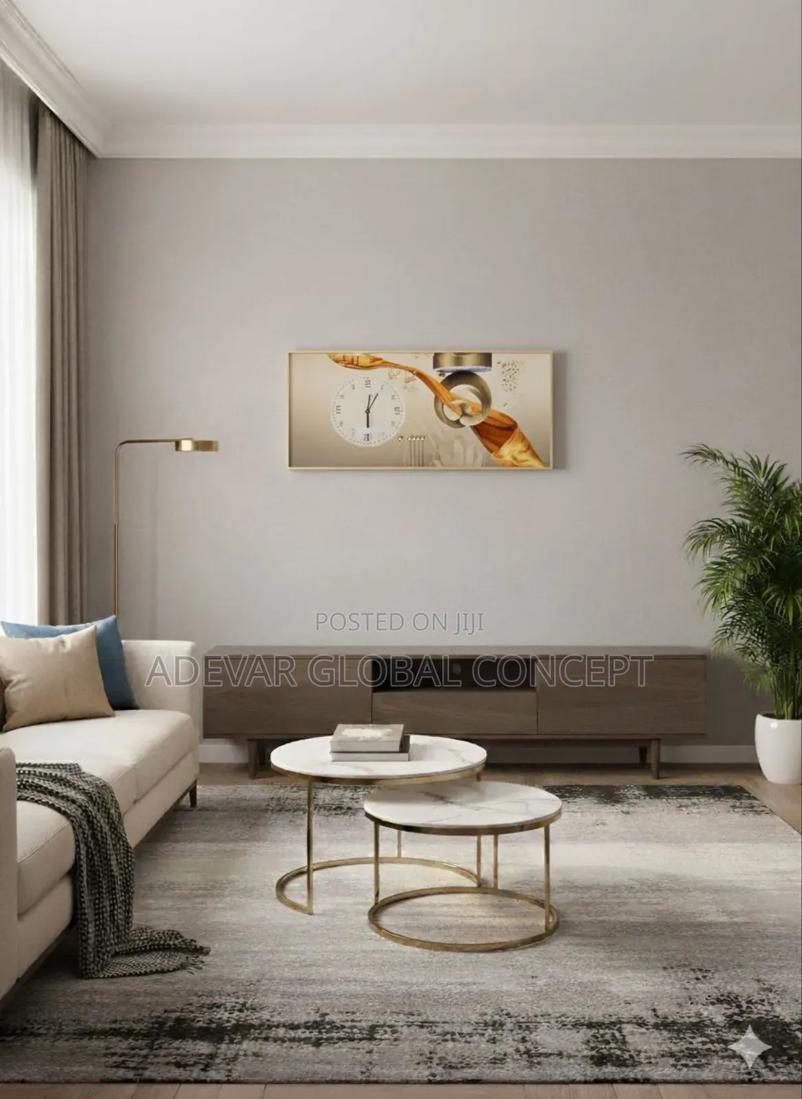40by80cm Beautiful Art Wall Clock
- Different Designs Available