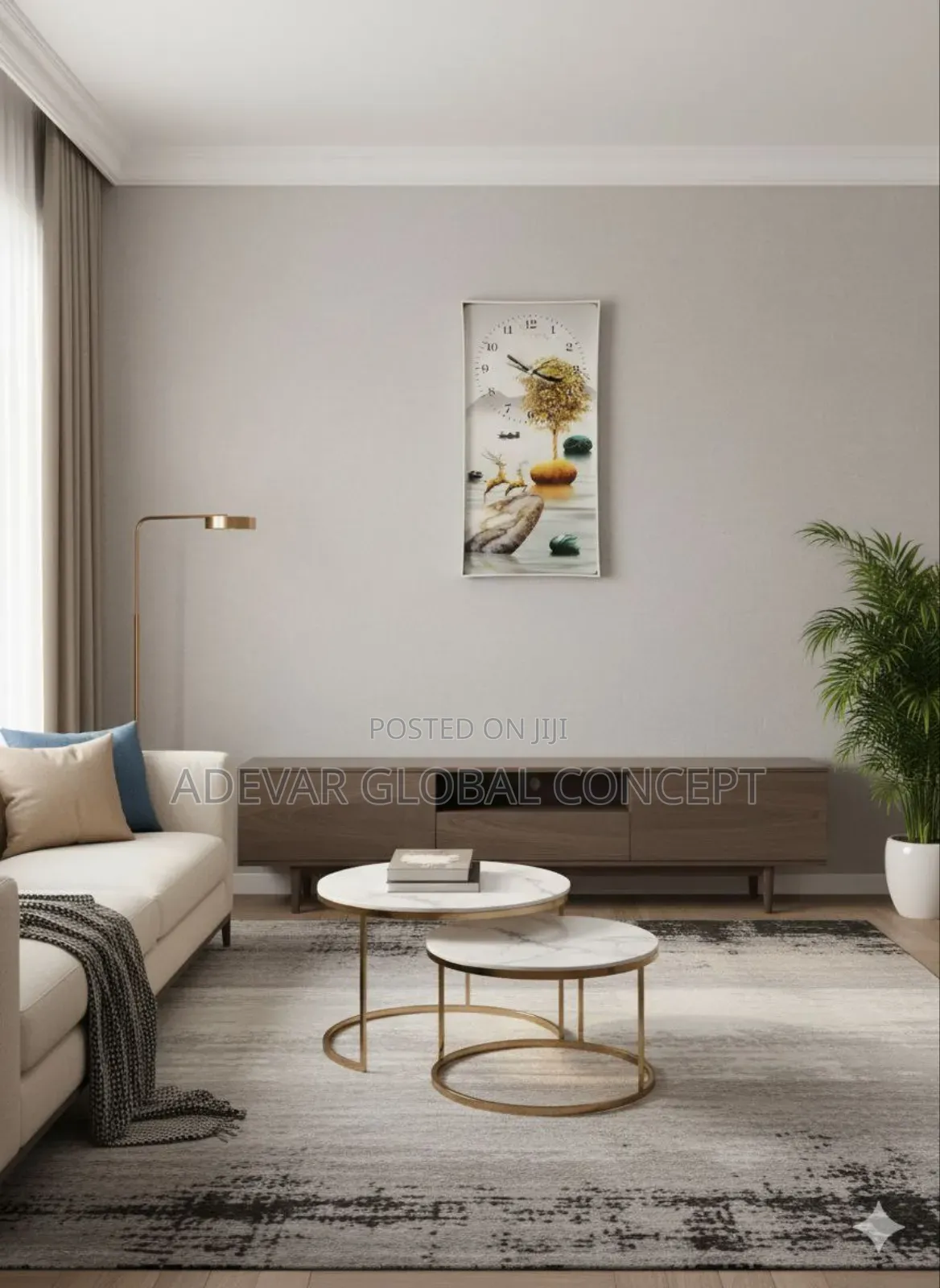 40by80cm Beautiful Art Wall Clock
- Different Designs Available