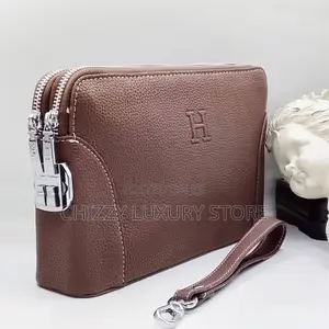 Hermes Quality Luxury Men Genuine Leather Purse