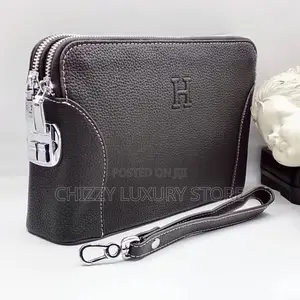 Hermes Quality Luxury Men Genuine Leather Purse