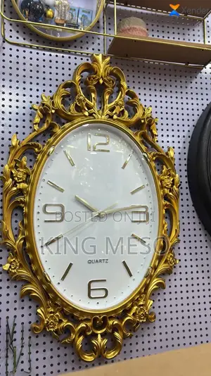Gold Wall Clock Available