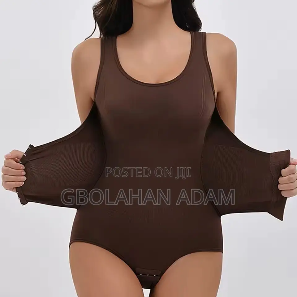 Solid Tummy Control Bodysuit With Abdominal Control