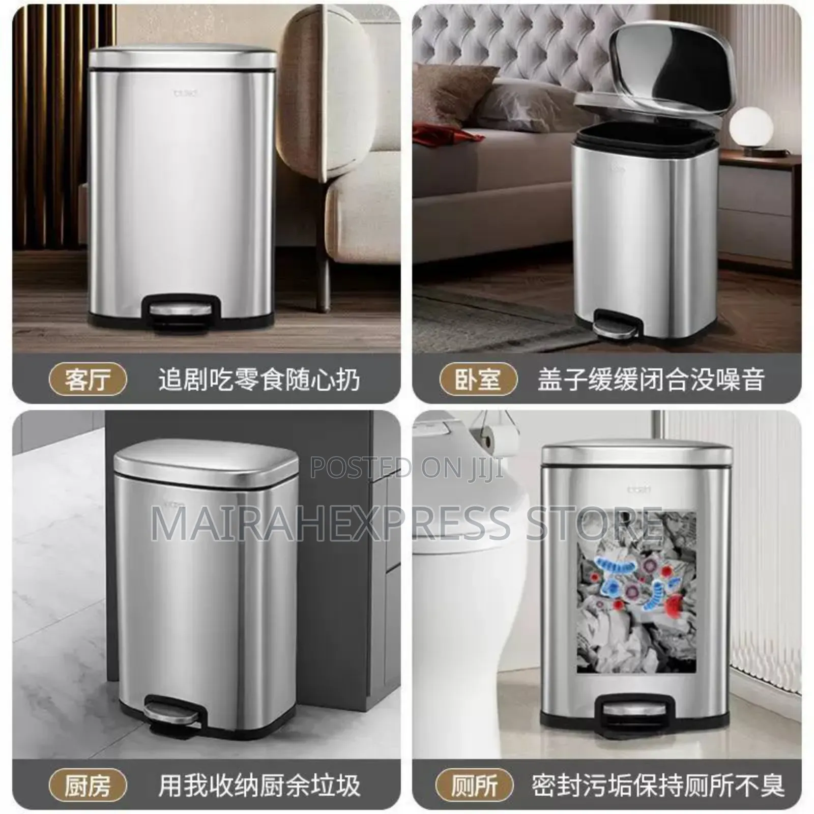 18l Stainless Pedal Bin T2mm7 The 18-liter stainless steel ped