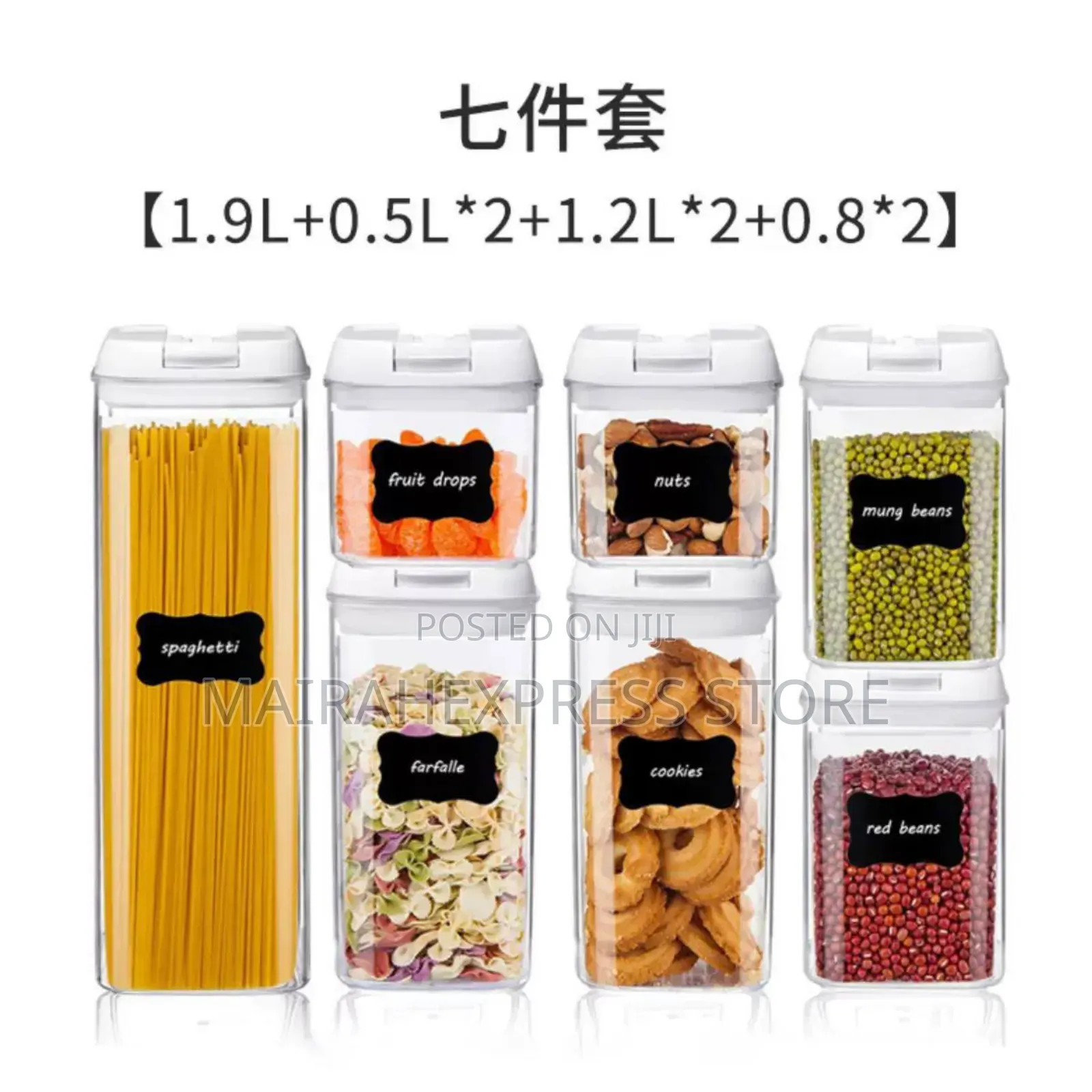 7pcs Acrylic Airtight Container (T2mm7)