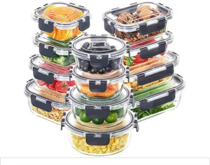12pcs Glass Meal Preparation (T2mm7)