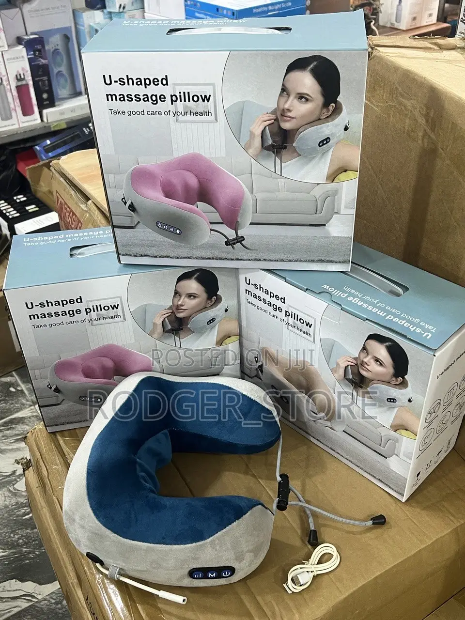 U-Shape Rechargeable Massage Pillow