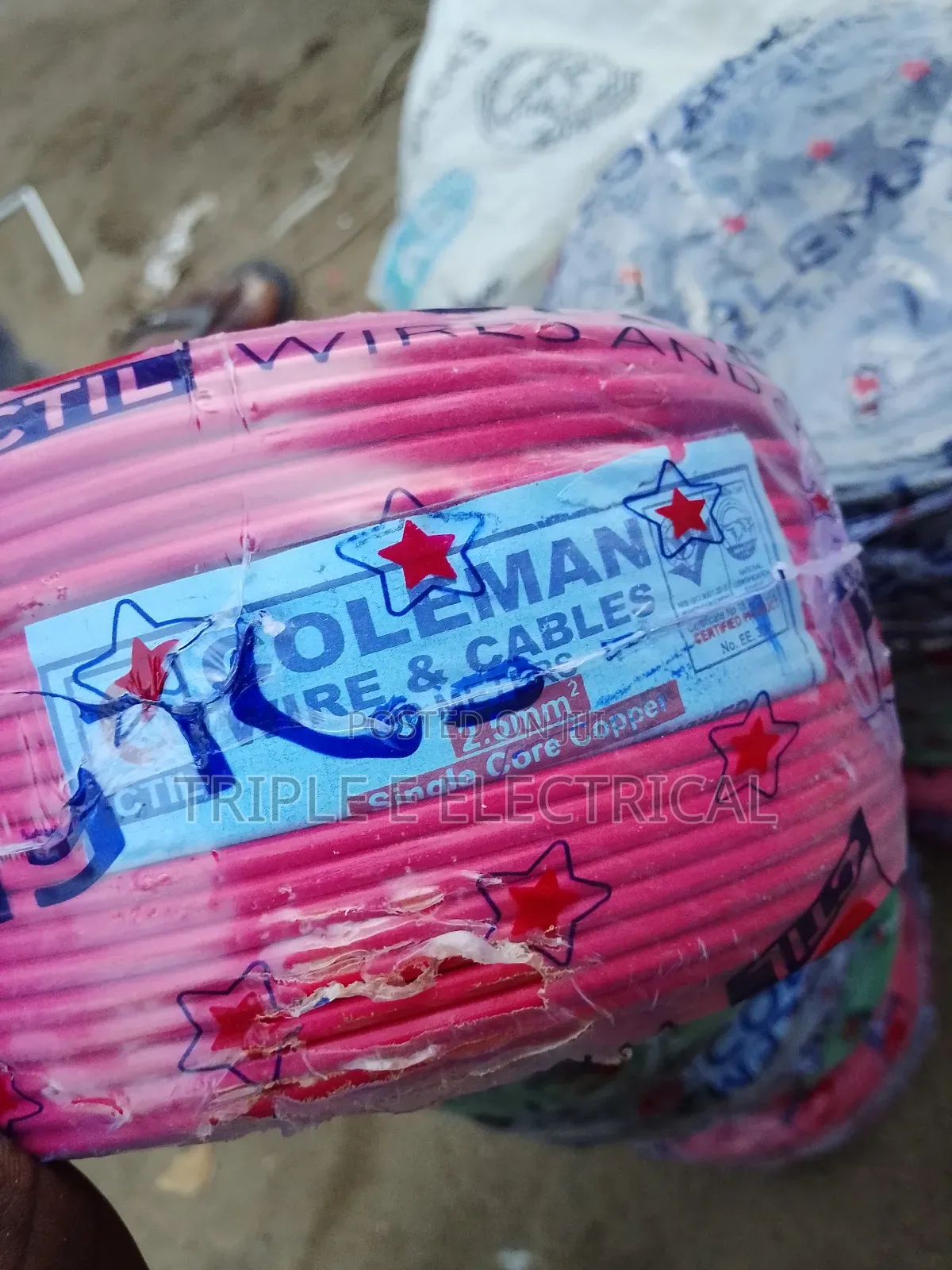 2.5mm Single Core Pure Copper Coleman Wire