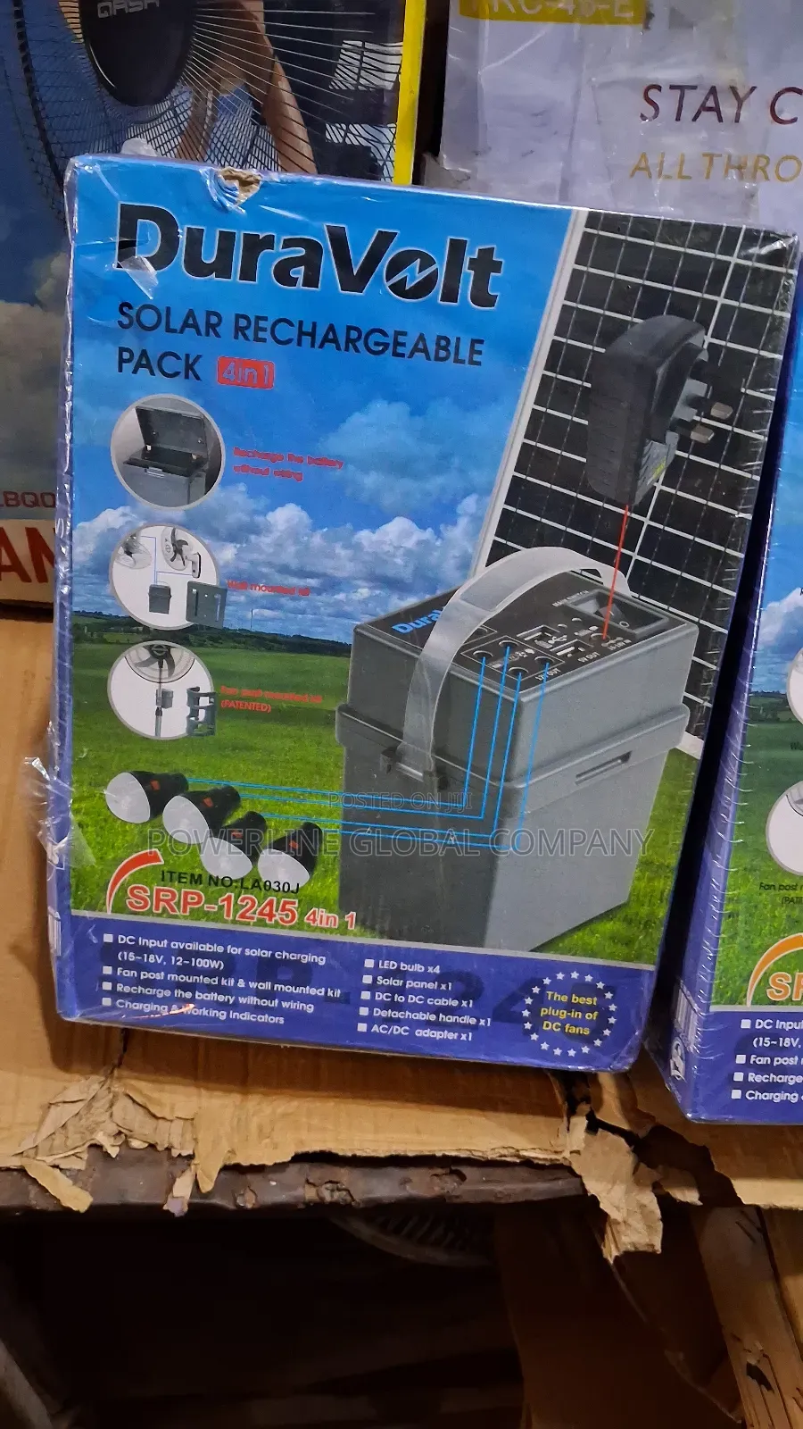 Solar Kit Battery With Solar Panel for Homes/ Restaurants/ Offices Bar