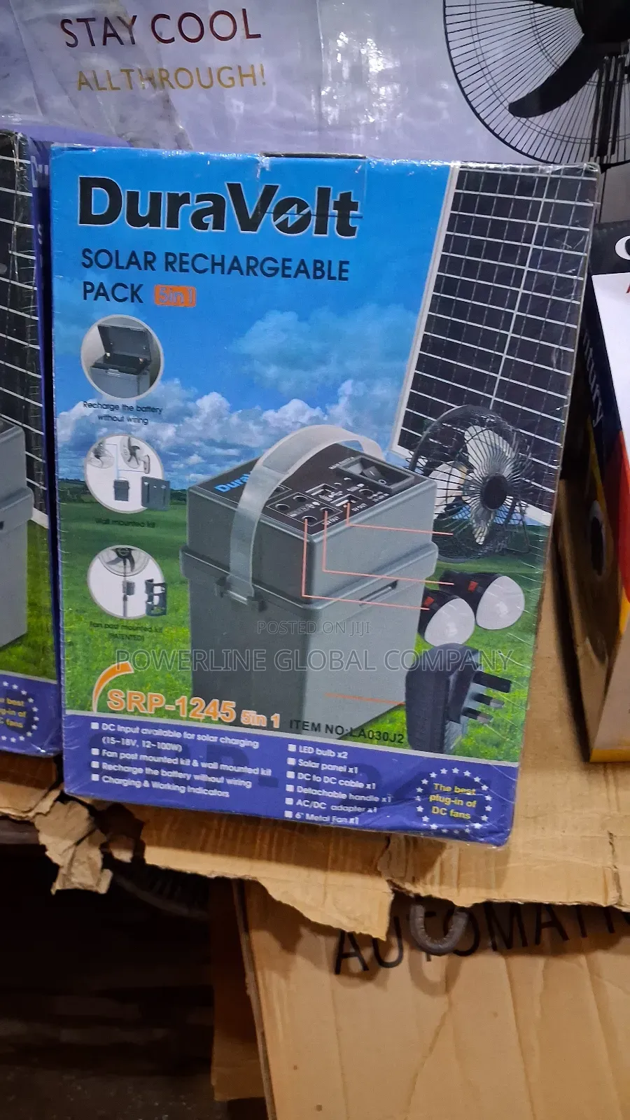 Solar Kit Battery With Solar Panel for Homes/ Restaurants/ Offices Bar