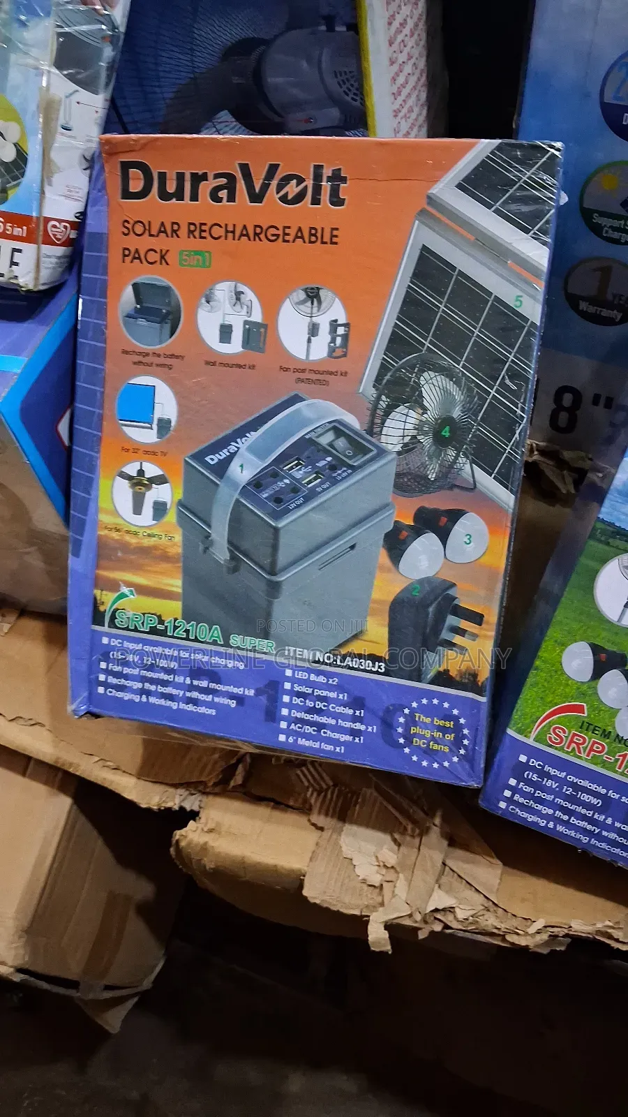 Solar Kit Battery With Solar Panel for Homes/ Restaurants/ Offices Bar