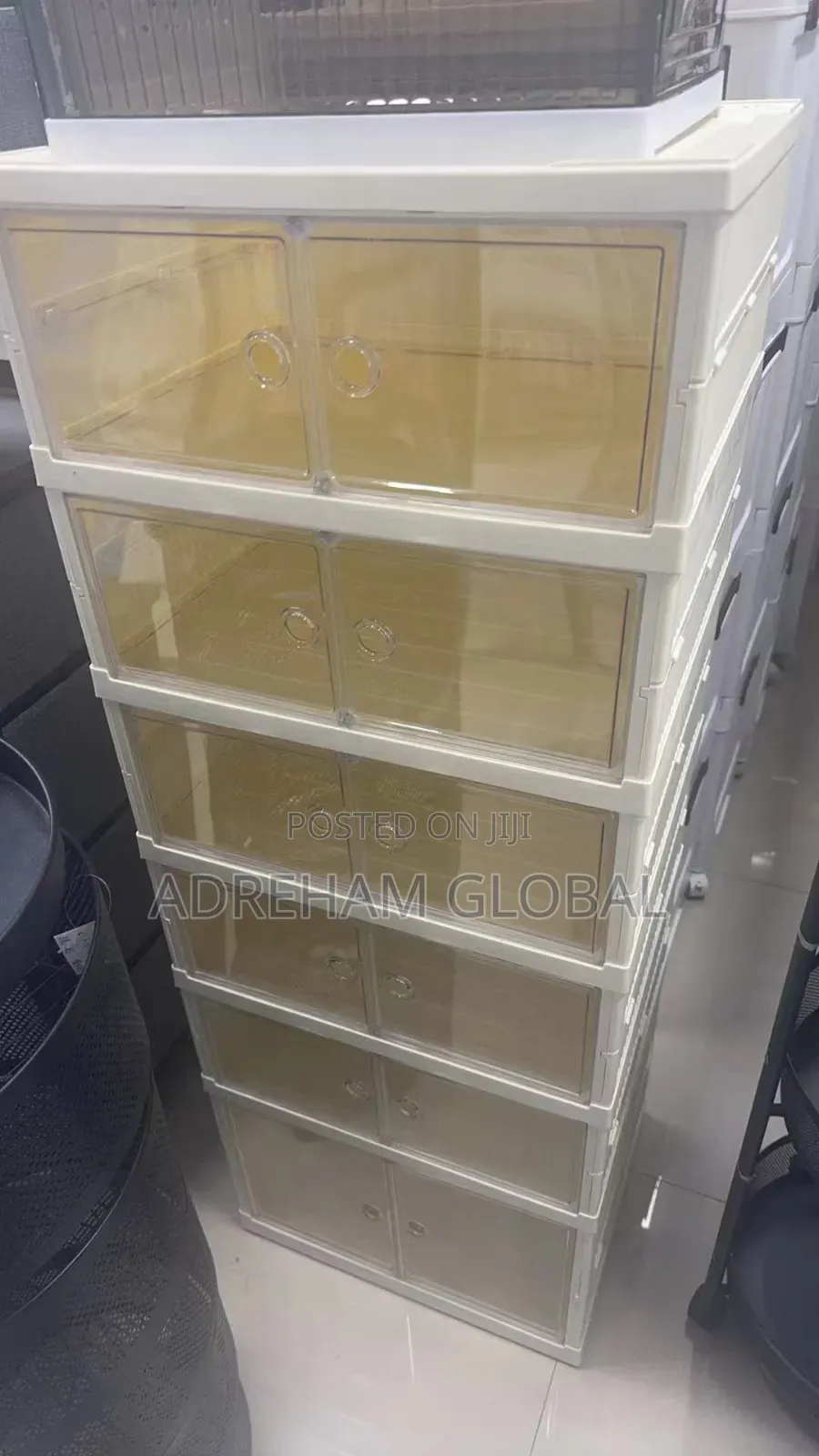 Luxury Double Roll Foldable Cover Shoe Rack.