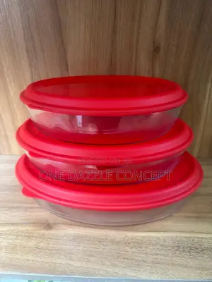 3pv Tempered Glass Oval Bowl (Microwave/Oven Safe)