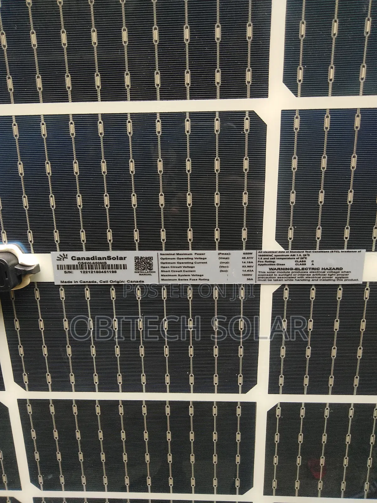 550watt 144cell Jinko Solar Panel