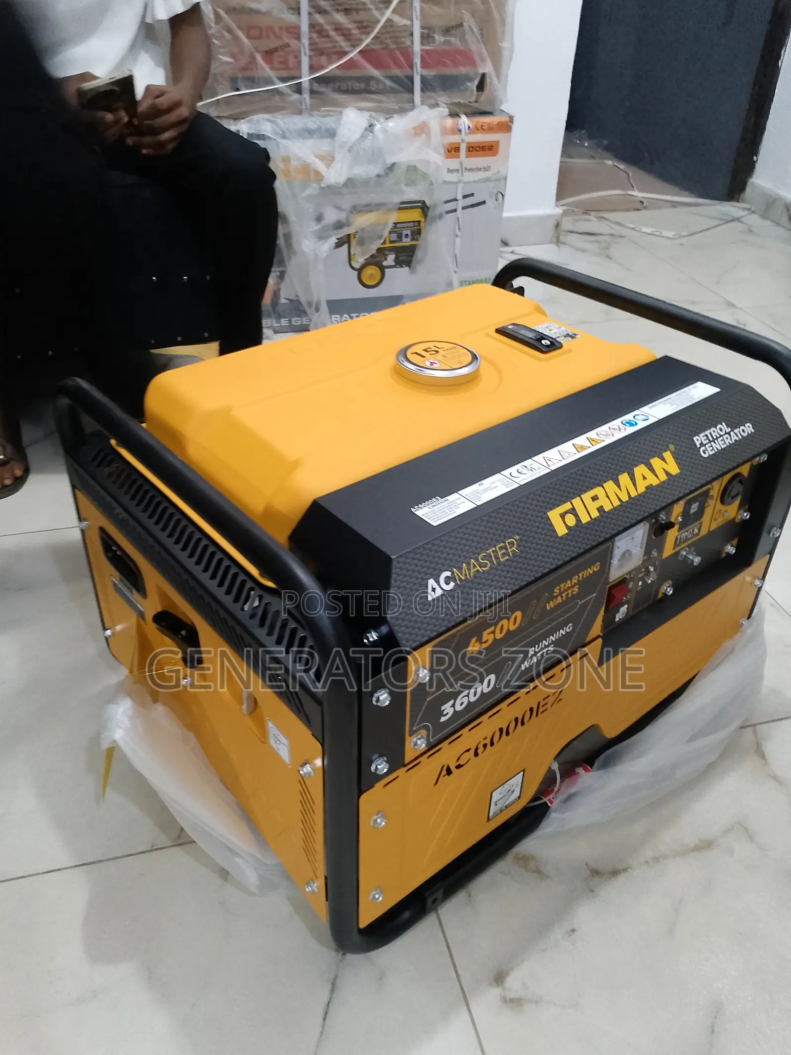 Firman Ac Master Ac6000e2 Generator, 1 Cylinder Air Cooled