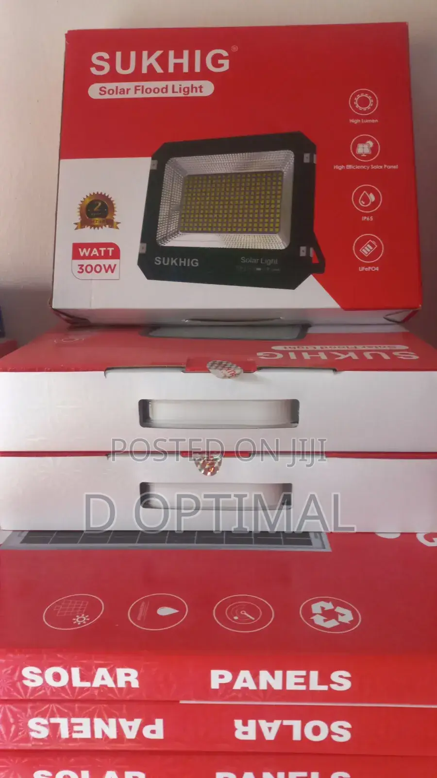 300 Watts Solar-Powered Floodlight