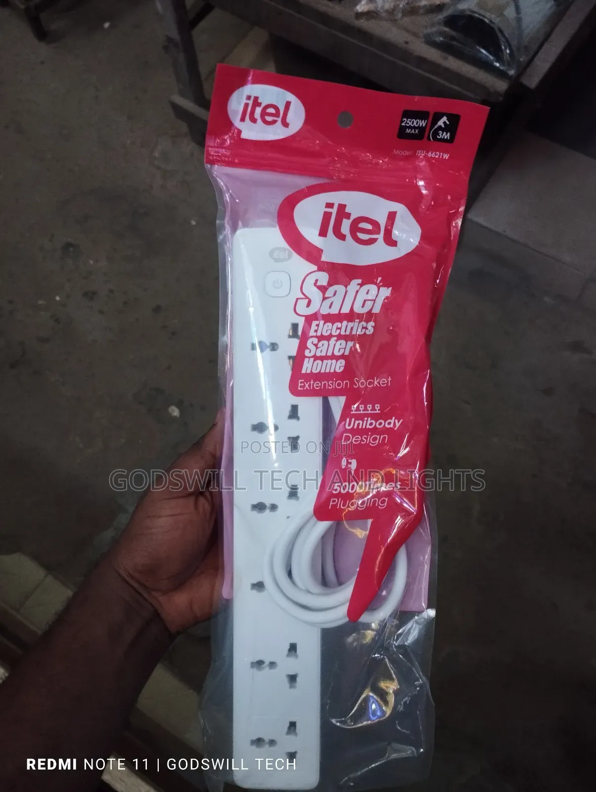 Itel Extension Socket 5ways With Usb