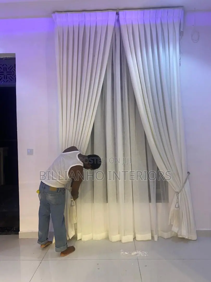 Automated Off White Curtain