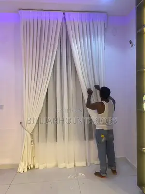 Automated Off White Curtain