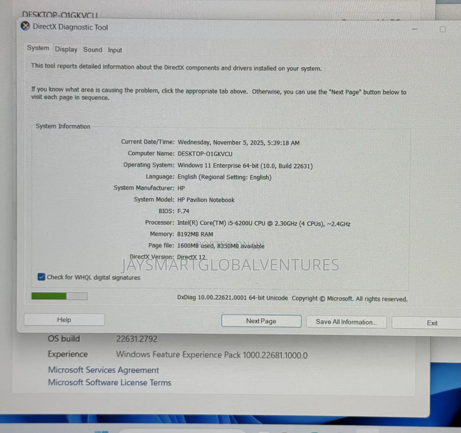 Laptop HP Pavilion 15 8GB Intel Core i5 SSD 256GB
