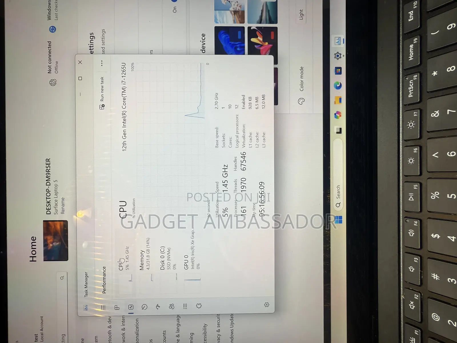 Laptop Microsoft Surface Laptop 5 32GB Intel Core I7 SSD 1T