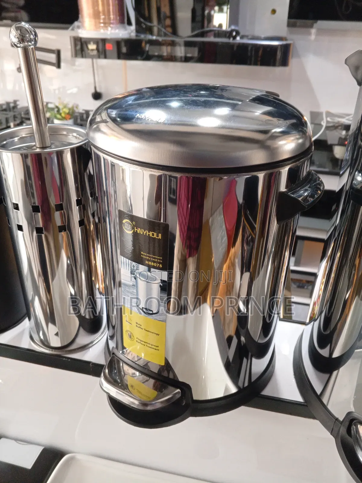 Stainless Foot Opening Waste Bin