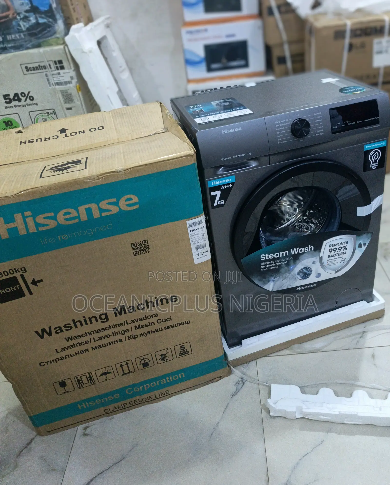 Hisense 7kg Frontload Automatic Washing Machine With Quiet Performance