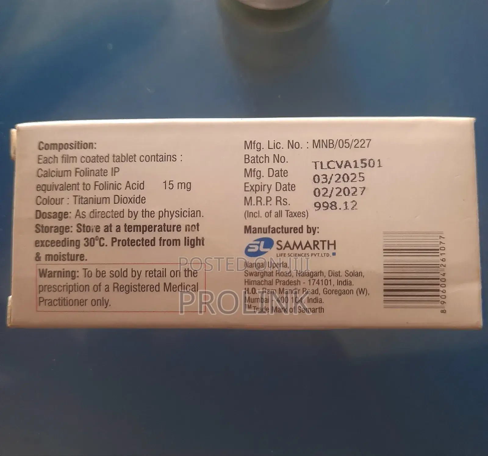 Leucovorin (Folinic Acid)