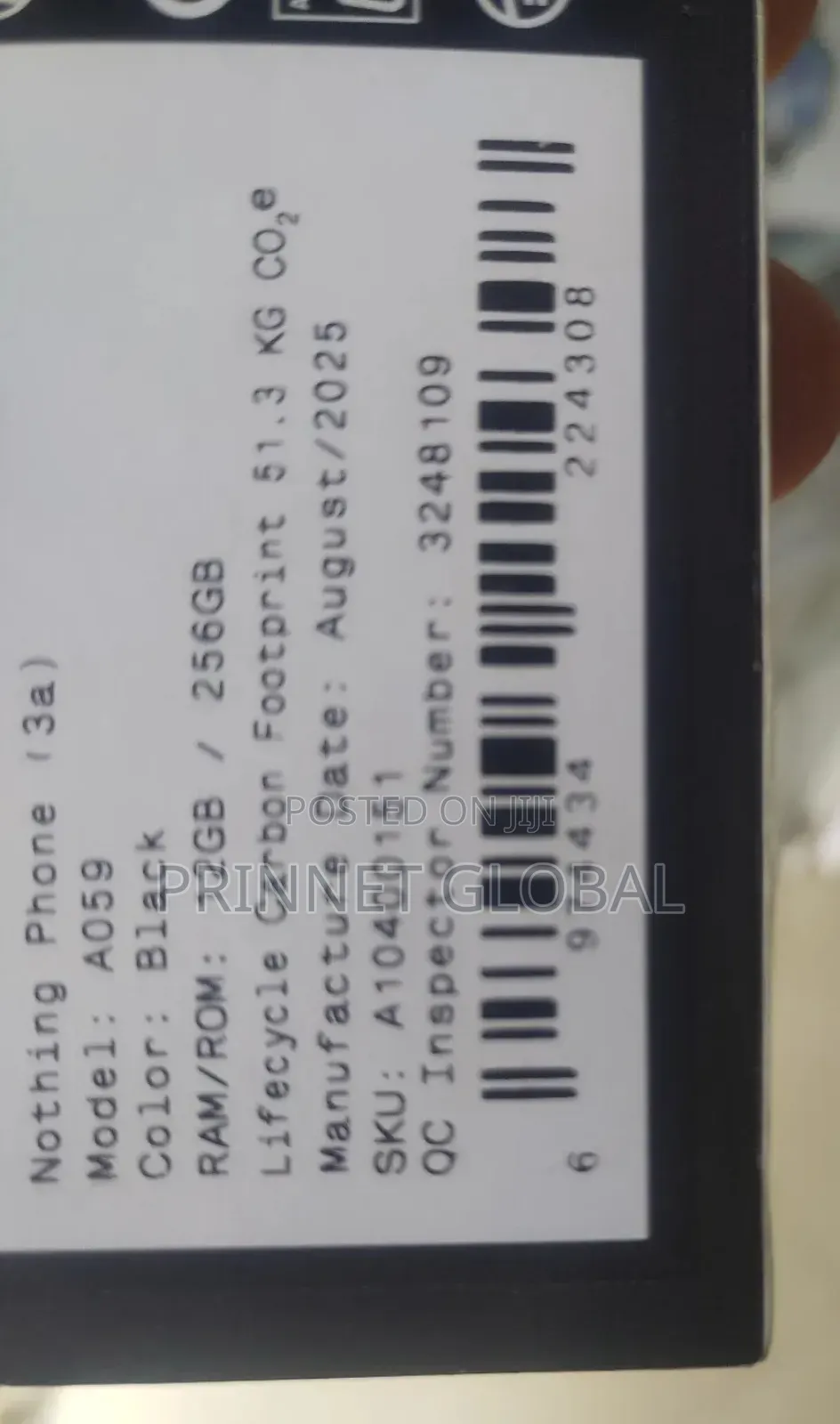 New Nothing Phone 3a 256 GB White