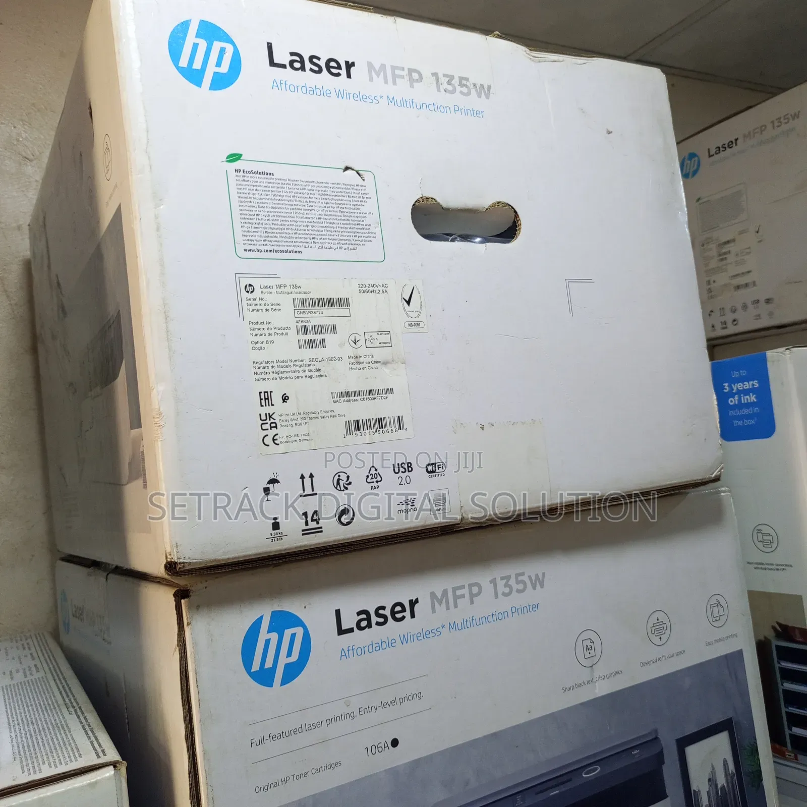 Hp Laser Mfp 135w A4 Mono Multifunction Laser Printer