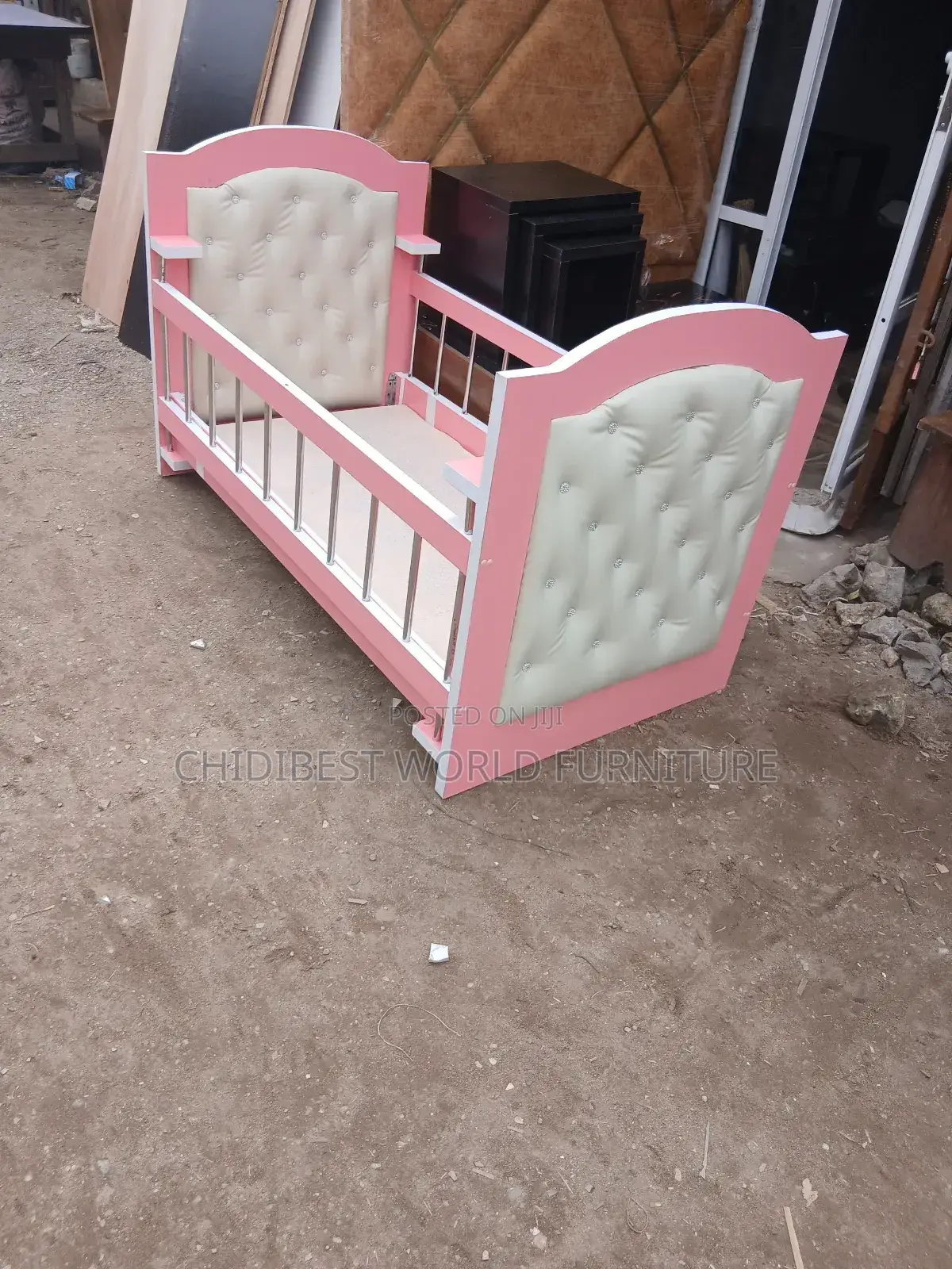 Pink Baby Cot