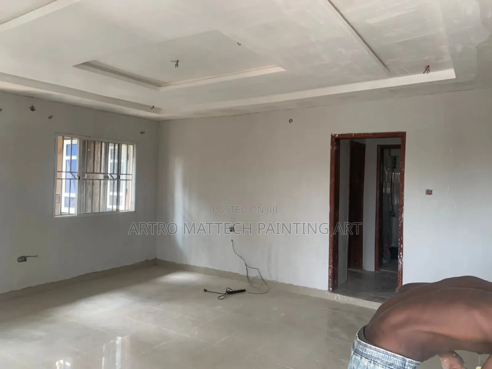 Grey Screeding, Smooth, Durable for in/Ex Building.