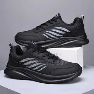 Light Weight Black Sneakers
