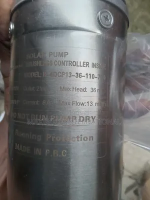 1hp Dc Solar Pump for High Water Volume 2-Inch Outlet