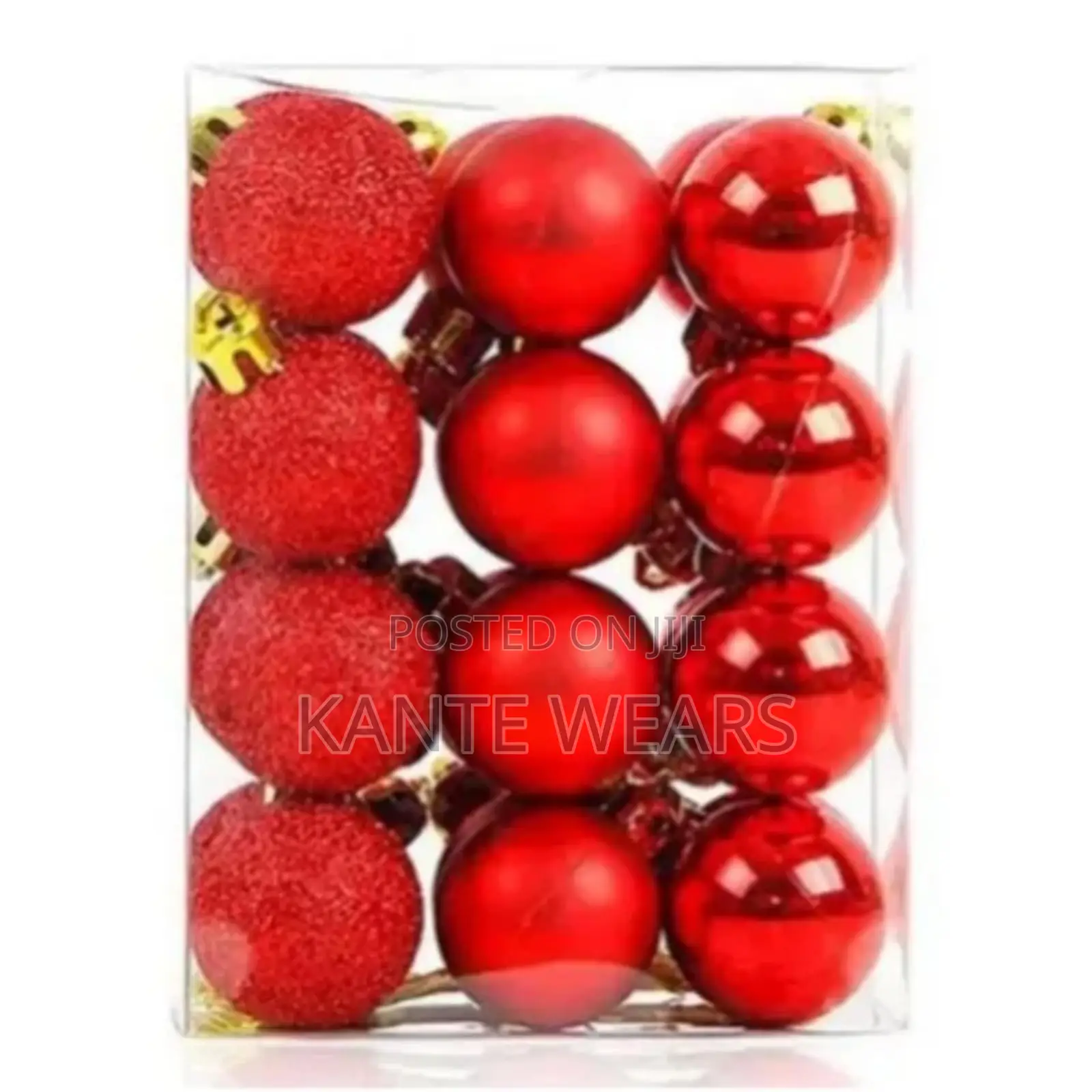 Christmas Red Balls - 12pcs