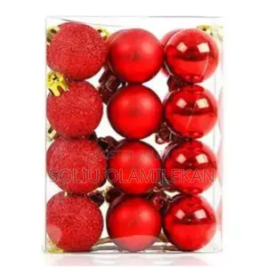 Christmas Red Balls - 12pcs